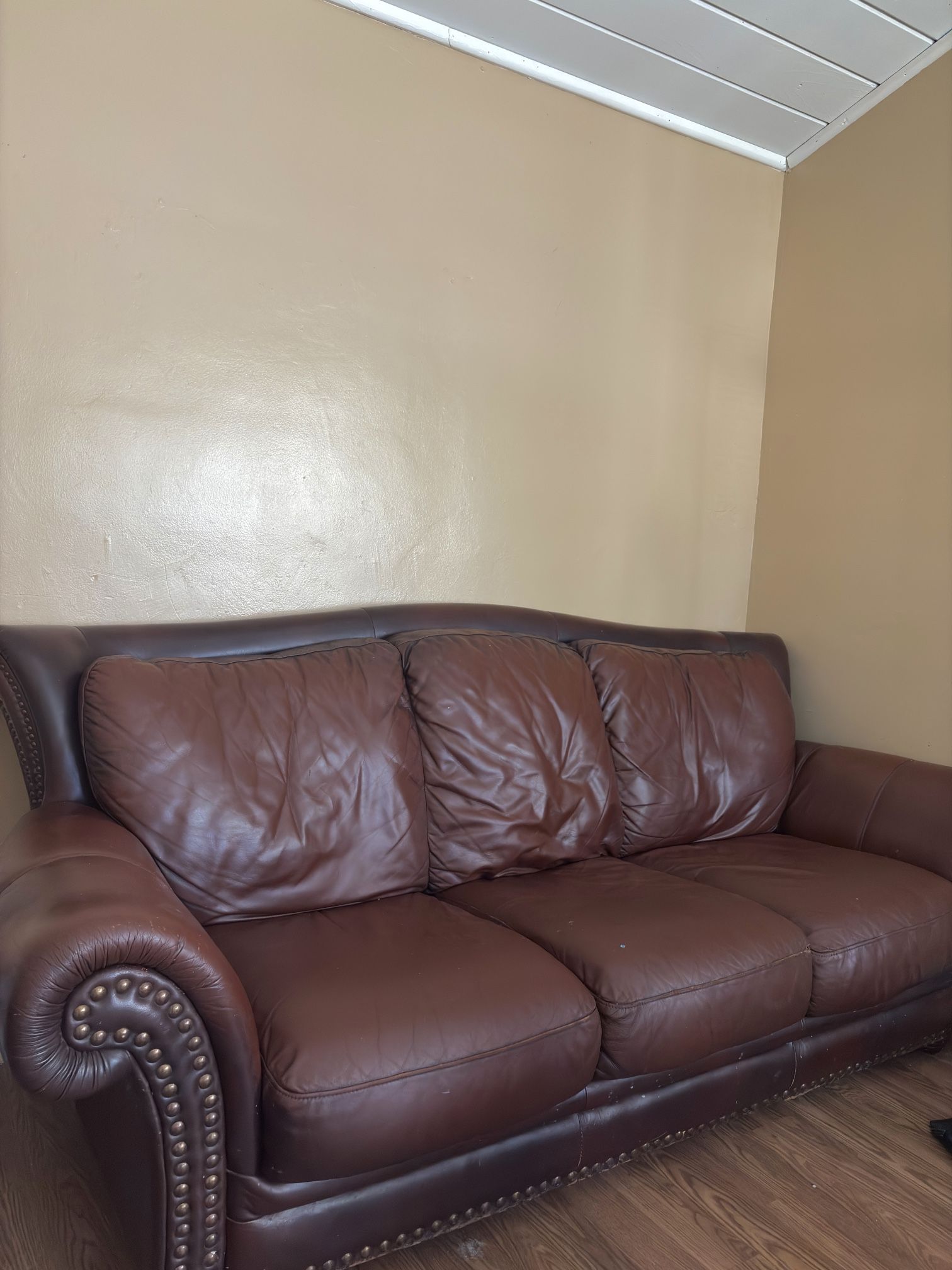 3 Seat Leather Couch