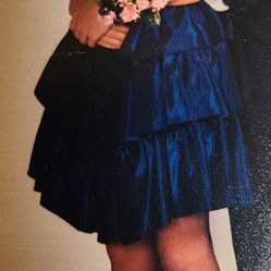 GunneSax By JESSICA McClintock Navy Prom/formal Dress Size 11/12