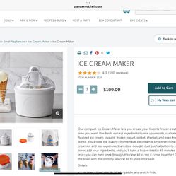 Pampered Chef Ice cream Maker