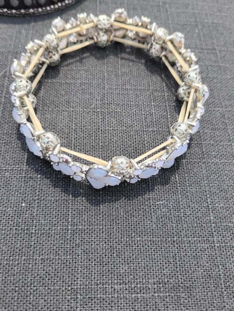 White Stone Bracelet