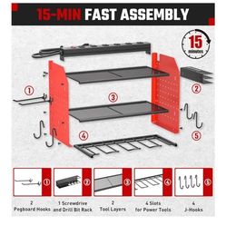 Tool Rack with Charging Outlet