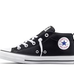 Converse Kids' Street Mid Top Sneakers - Black 6
