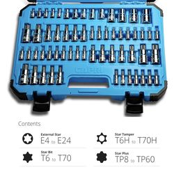 Capri Star Socket Set, 60-Piece