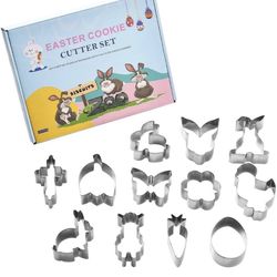 12 Easter Cookie Cutter Set 