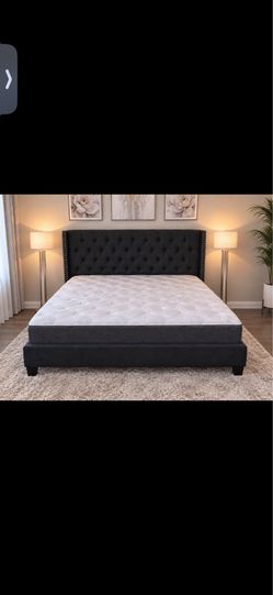 Cama king nueva vase y colchon new king bedd