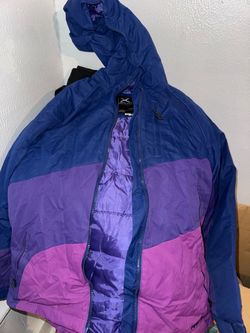 Girls purple jacket with hood and pockets