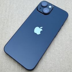 Like New Unlocked Apple iPhone 13 (128 GB) Midnight + Charger + Case