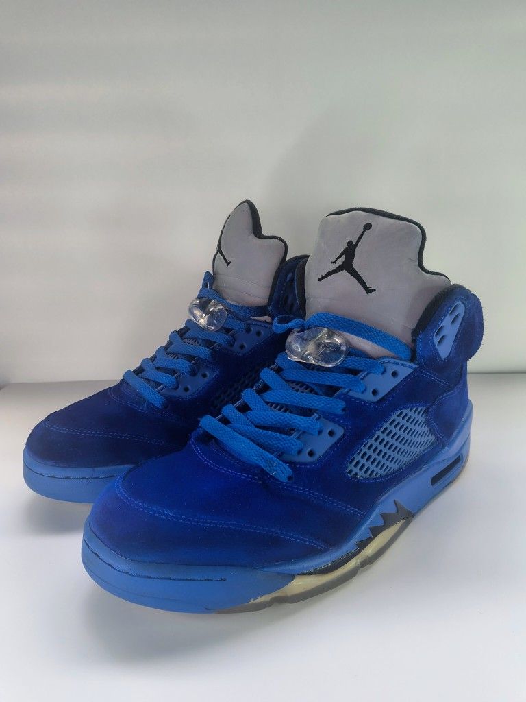 Jordan 5s "Blue Suade"