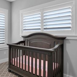 Dark Gray Oxford Crib