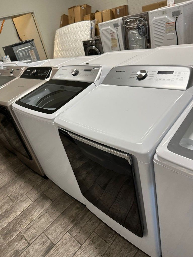 Samsung washer and dryer set electric with warranty