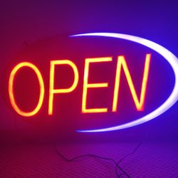 LED open Sign With Multiple Different Modes 