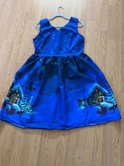 Winter Blue dress (XXL)