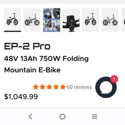 Electric Folding Bike With 6 Gears N Speeds New In Box