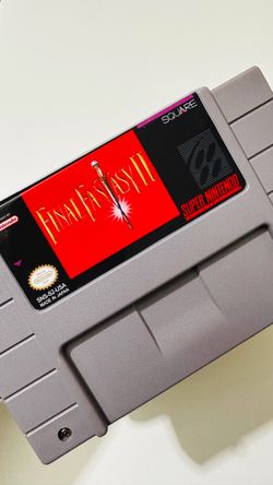 Final Fantasy II For Super Nintendo SNES Game Cartridge