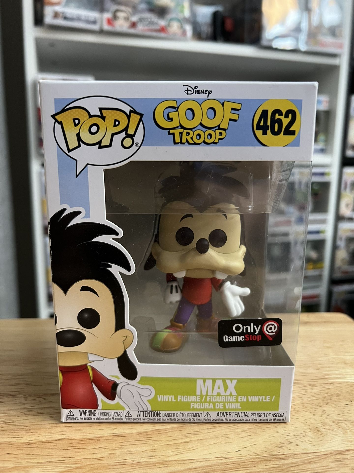 VAULTED EXCLUSIVE Max Goof Troop Disney Funko Pop #462 Goofy Movie Animation TV