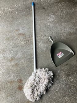 Dust broom and pan