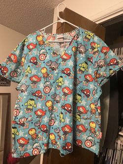 Marvel Scrubs Nursing Medical 2X lightly used.