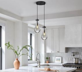 Teardrop Glass Pendant Light