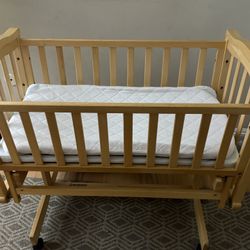 LaJobi baby Glider Cradle Natural wood 