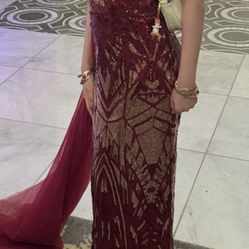 Evening gown for 11-year-old girl