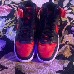 Nike Hightop Red And Black 