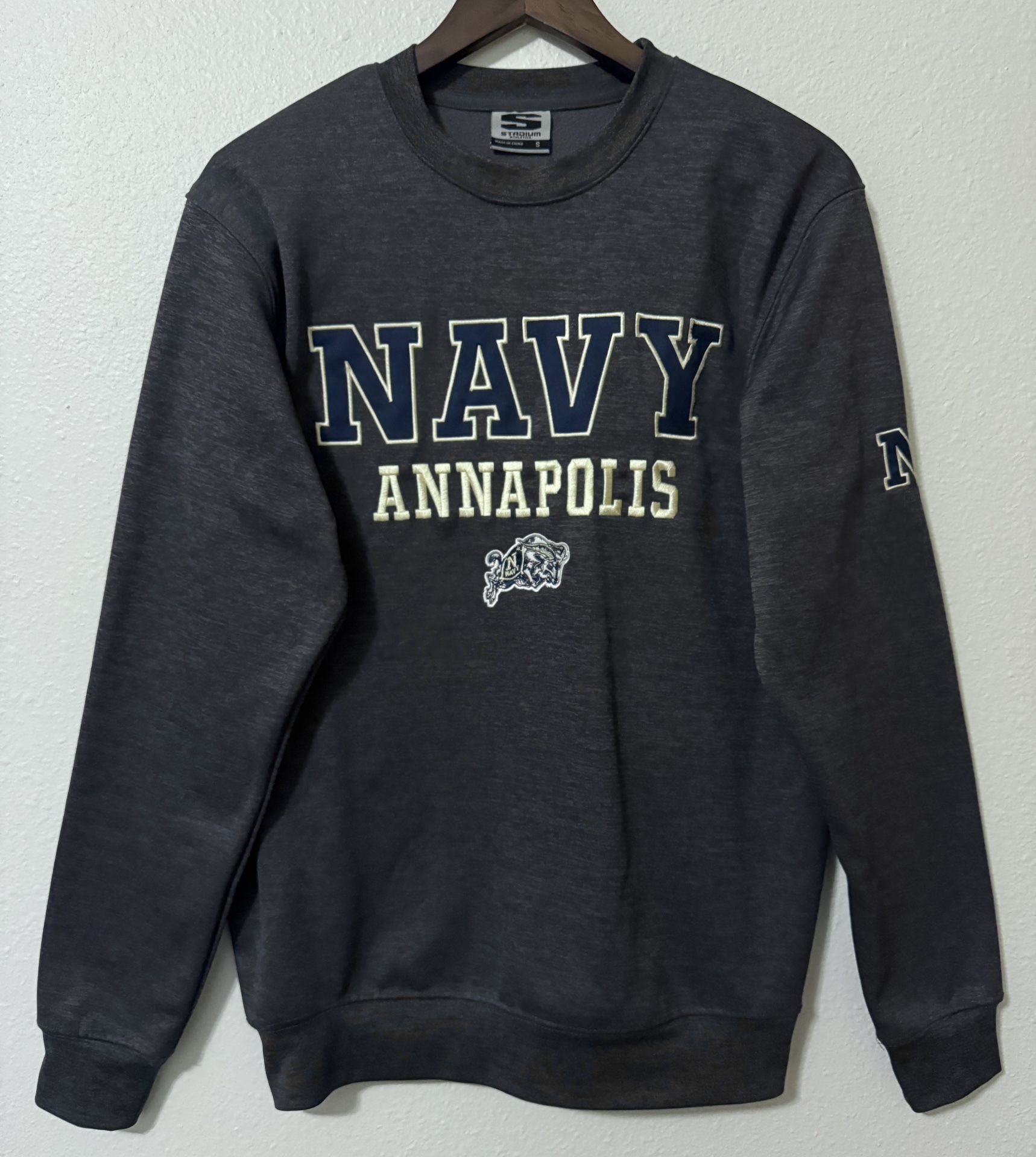 Navy Naval Academy USNA Midshipmen Annapolis Sweatshirt Hoodie Mens Small