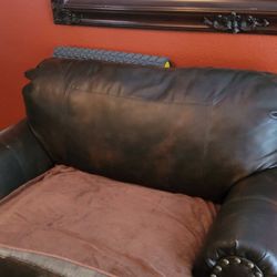Leather Love Seat