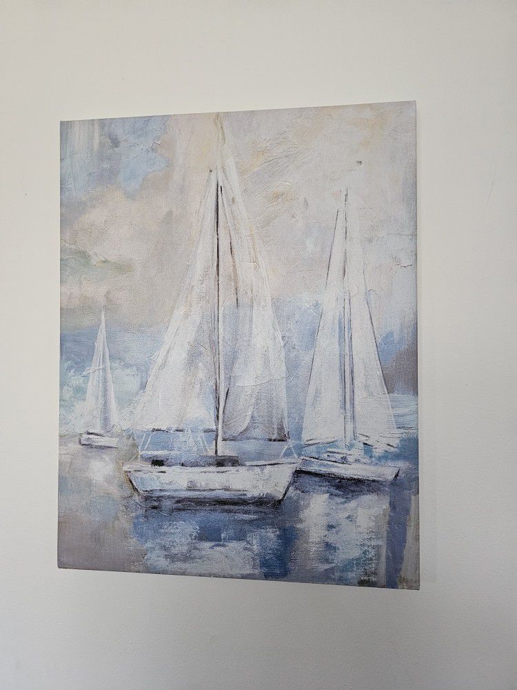 Sailboat Canvas Painting 