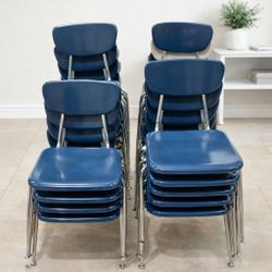 School-Grade Stackable Student Chairs - Set of 25
