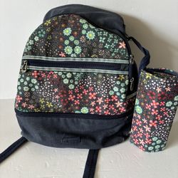 Sakroots Entrada Denim Floral Backpack With Pencil Case