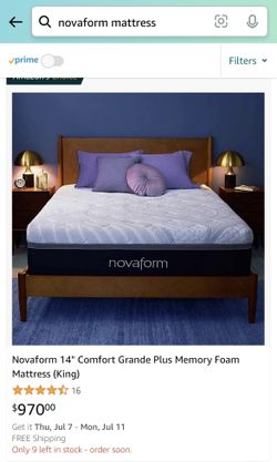Novaform King mattress