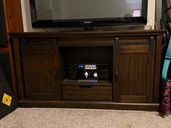 Rustic Barn Door TV Stand