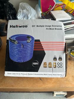 Heliwoo 100ft Sewer Jetter Kit for Pressure Washer