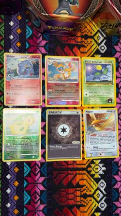 6 vintage Pokemon cards