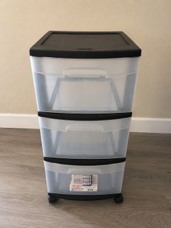 Sterilite 3-drawer rolling organizer