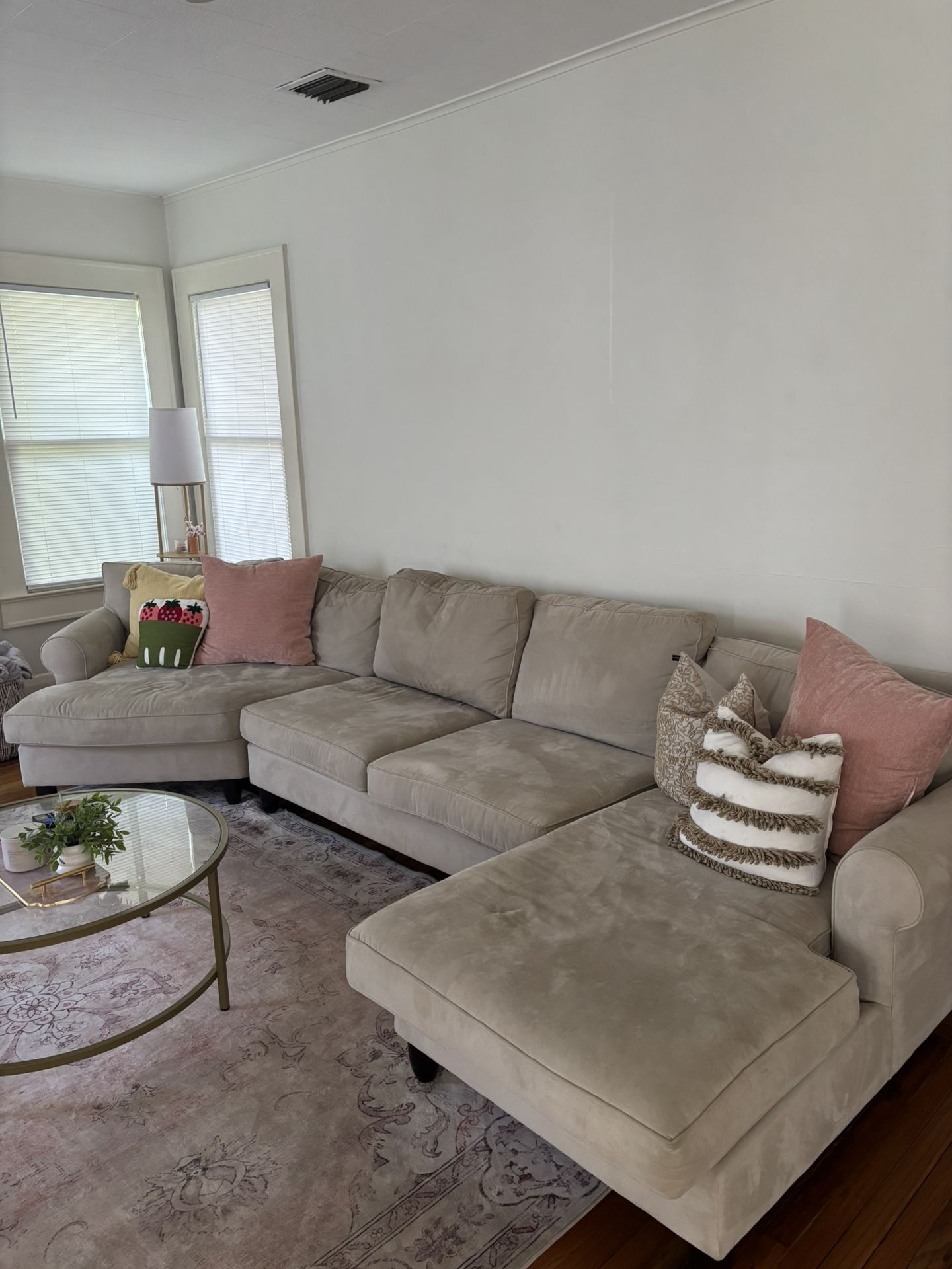 Big Couch And Pillows. Pickup Only! 33611. Some Stains And Wear And Tear But Overall Great Condition.