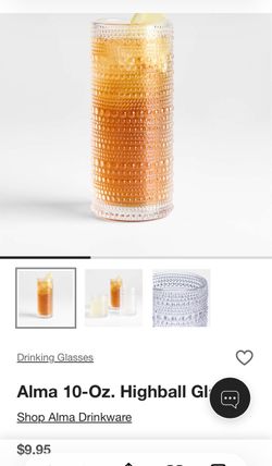 Grey Crate and Barrel Glasses Set of 6