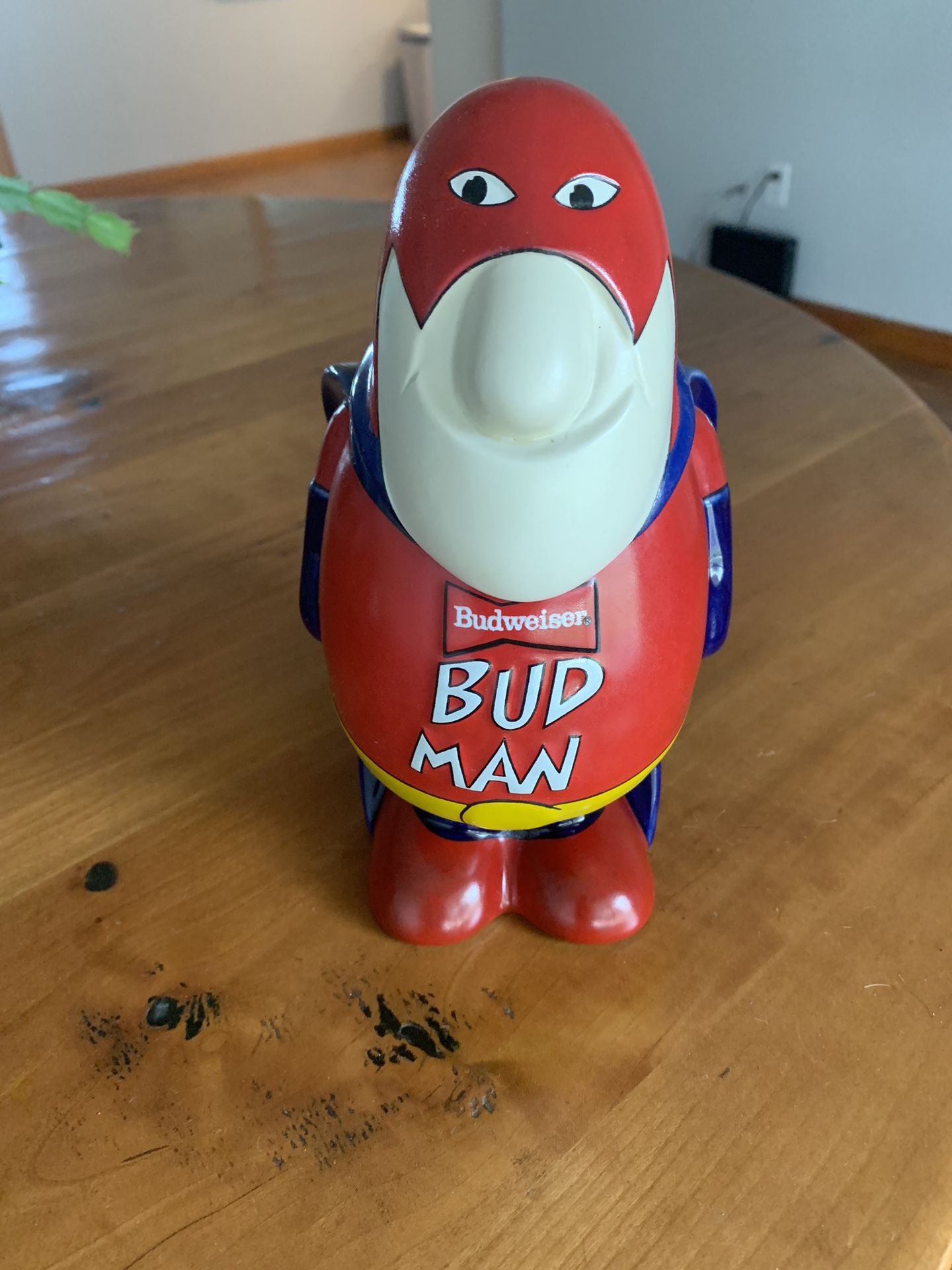 Vintage 1989 Budweiser Bud Man Beer Stein Ceramic Budman Collectors Edition