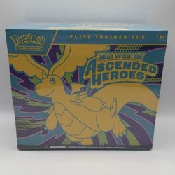 Pokémon Elite Trainer Box Mega Evolution Ascended Heroes Dragonite TCG