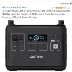 2000W Camping Battery 