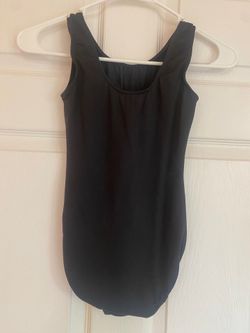 Adult S Black Jazz Ballet Dance Gymnastics Bodysuit Motionwear Leotard