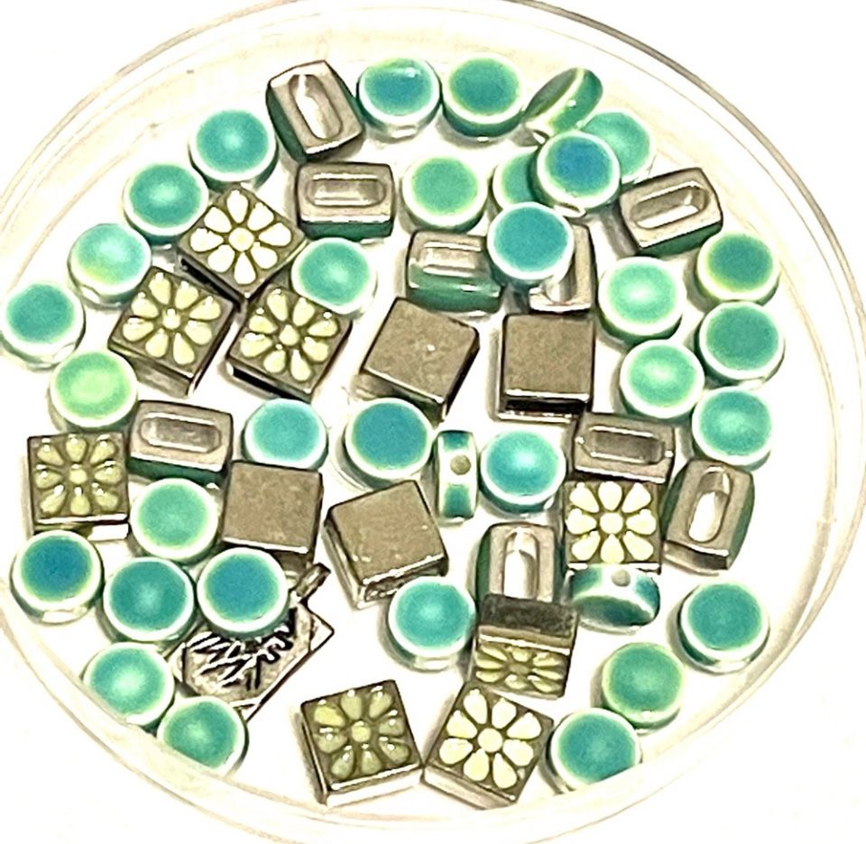 Ceramic Turquoise Colored Lot. 290