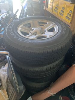 Brand new Jeep Wrangler tires and wheels