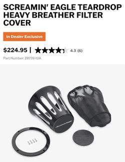 Harley Davidson Screamin Eagle Teardrop Filter Cover