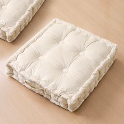 Square Tufted Floor Cushions - $30 for two