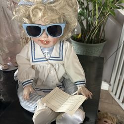 Vintage V.E. Turner “Michelle” Porcelain Doll 1991 Limited Edition #16006 w/ Tag