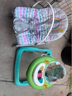 $10 Baby bouncer and walker
