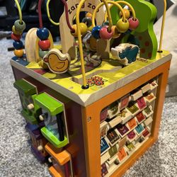 Wooden Activity Cube