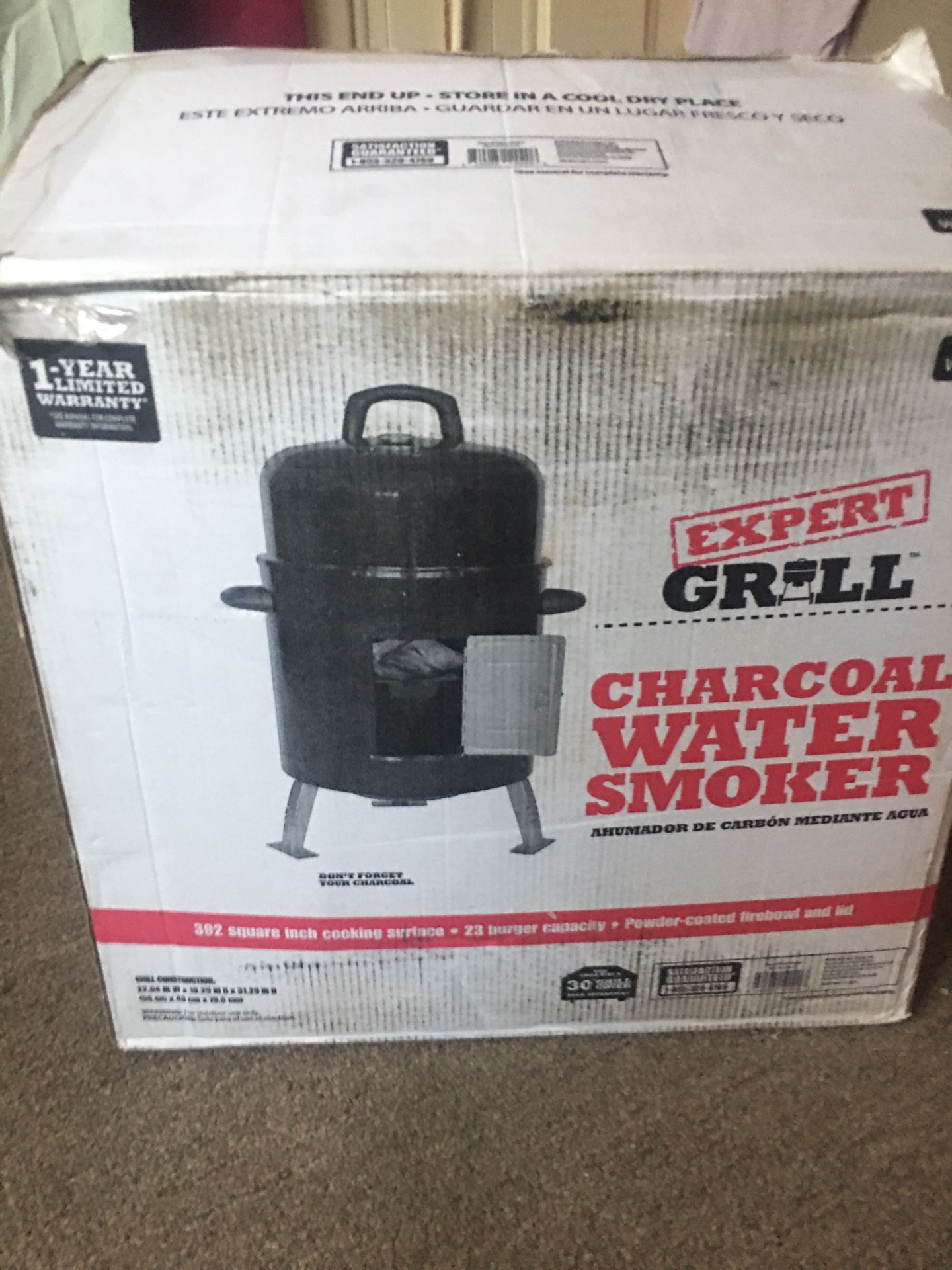 Expert Grill Charcoal Water Smoker For Sale
