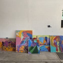 45 Original Southwest Paintings - Large Artist Collection - Selling Individually Or Bulk
